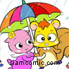 ระบายสีกระรอกคู่รัก 2