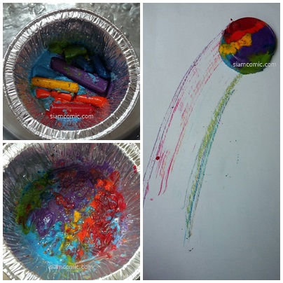 DIY ทำสีเทียนสายรุ้ง ใน 3 ขั้นตอนง่าย ๆ  